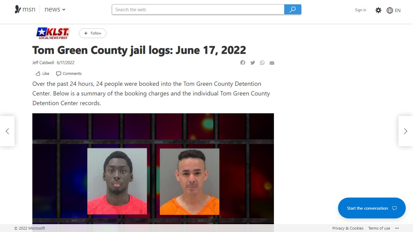 Tom Green County jail logs: June 17, 2022 - msn.com